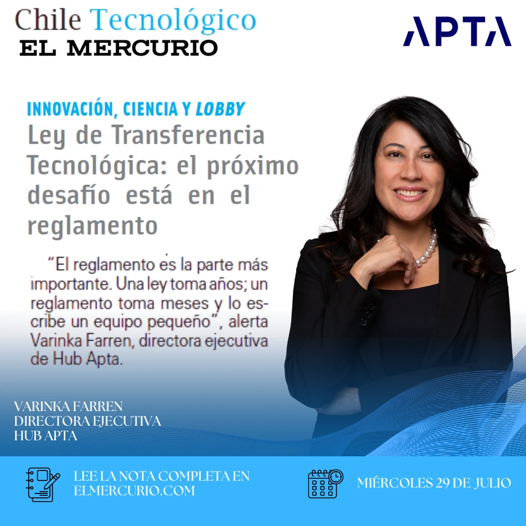 Varinka Farren y la Ley de Transferencia Tecnológica en El Mercurio